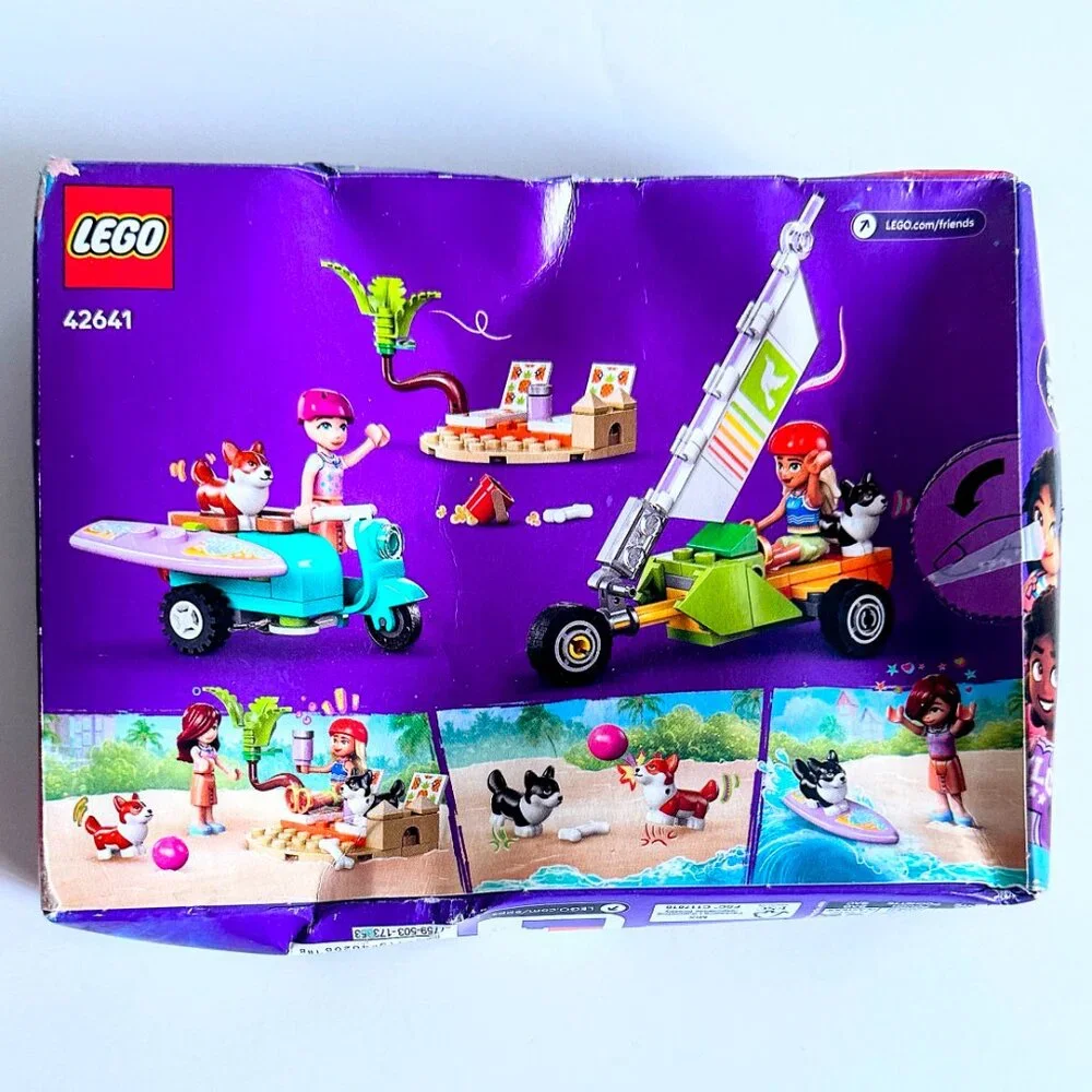 LEGO Friends Surfing Dogs Scooter Adventure Pretend Play Building Toy Age 6+ NEW
